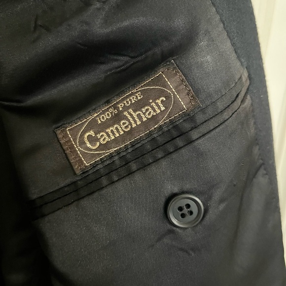 Vintage sport coat camel hair tweed blazer Bill Blass Parisian - Picture 2 of 4